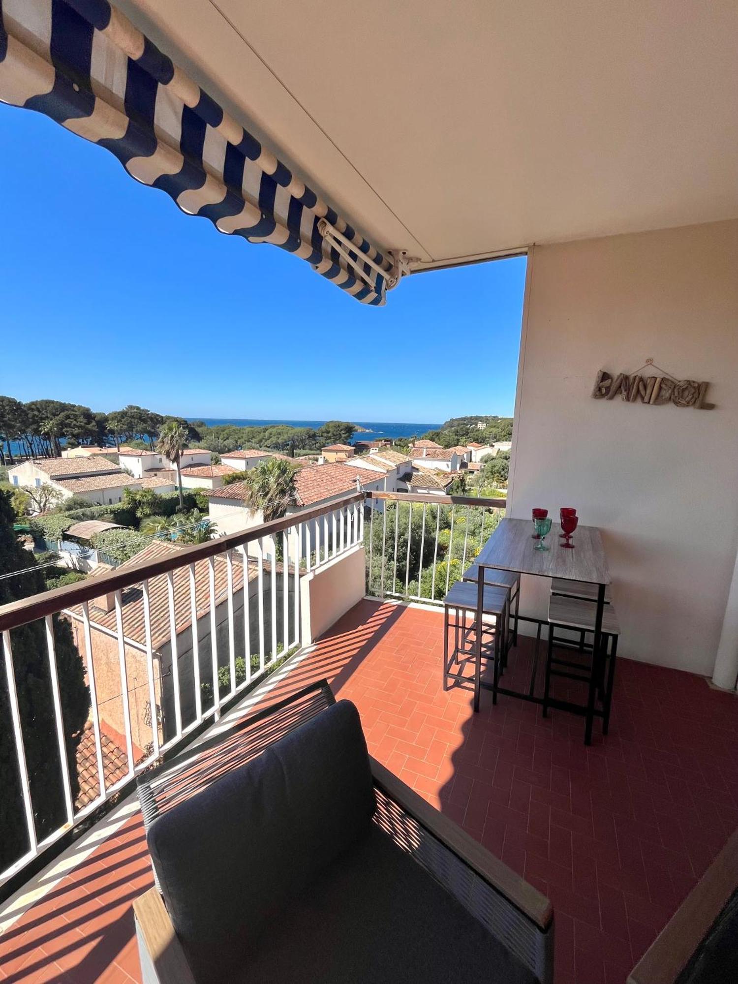 Appartement T3 Terrasse Vue Mer Bandol Luaran gambar